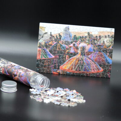 Dieses Londji-Puzzle zeigt einen typischen Markttag in Äthiopien in 150 Teilen. Dieses Bild entstand durch Marion Sprenger.