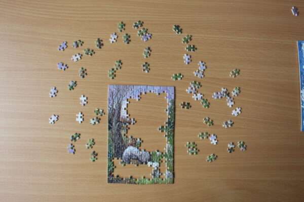 Recycelte Pappe macht dieses Puzzle nicht nur zu einem schönen Geschenk, sondern auch zu einem nachhaltigen.