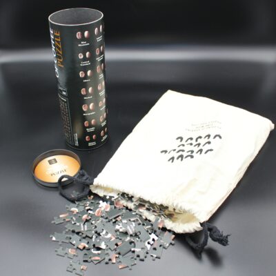 Eine Dose – ein Stoffbeutel - Ein Puzzle – 80 Kaffeesorten – 500 Teile – optisch sehr ansprechend
