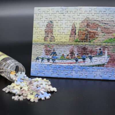 Micro-Puzzle "Im Börteboot rund um Helgoland"