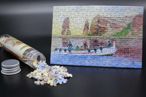 Micro-Puzzle "Im Börteboot rund um Helgoland"