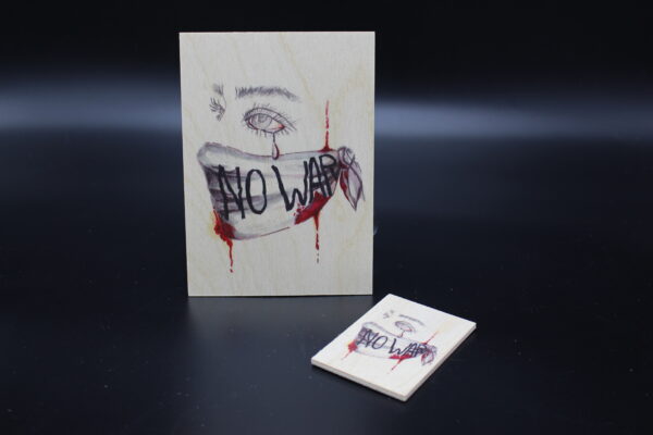 Holzkarte "Die Kinder von Butscha" - No War – Bild 4