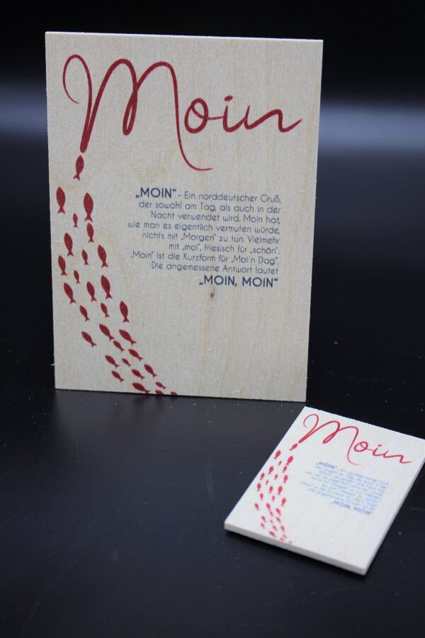 Holzkarte "Moin" - Definition – Bild 4