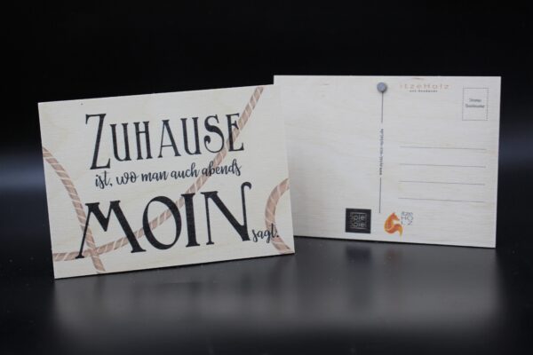 Holzkarte "Zuhause" – Bild 2