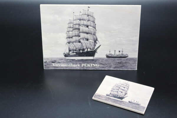 Holzkarte "Viermastbark PEKING" - historisch – Bild 4