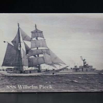 Holzkarte "SSS Wilhelm Pieck" - historisch