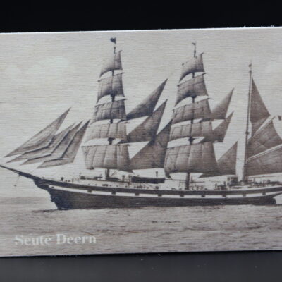 Holzkarte "Seute Deern" - historisch