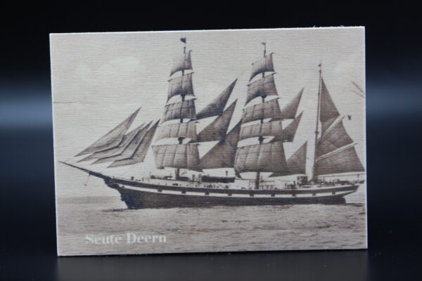 Holzkarte "Seute Deern" - historisch