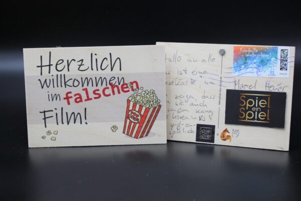 Holzkarte "Falscher Film" – Bild 3