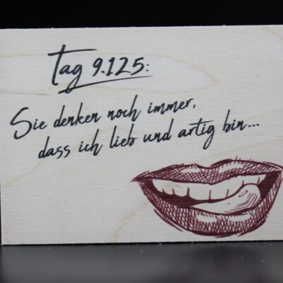Holzkarte "Tag 9.125"
