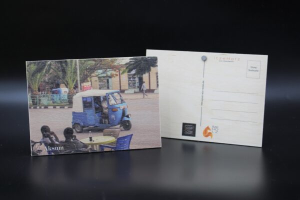 Holzkarte "Aksum" - Bajaj – Bild 2