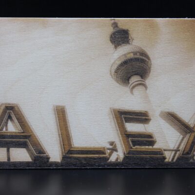 Holzkarte "Berlin" - Alexanderplatz