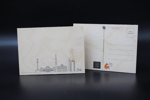 Holzkarte "Berlin" - Skyline – Bild 2