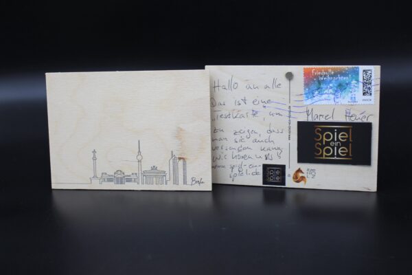 Holzkarte "Berlin" - Skyline – Bild 3