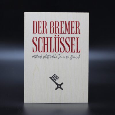 Holzkarte "Bremen" - Schlüssel