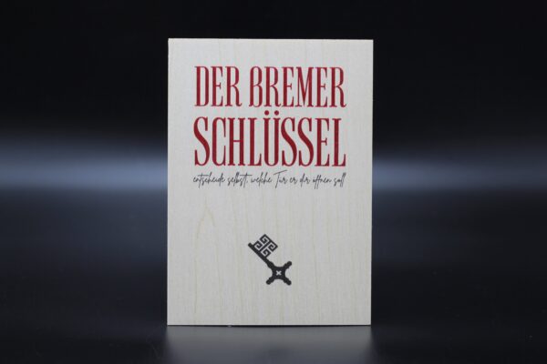 Holzkarte "Bremen" - Schlüssel
