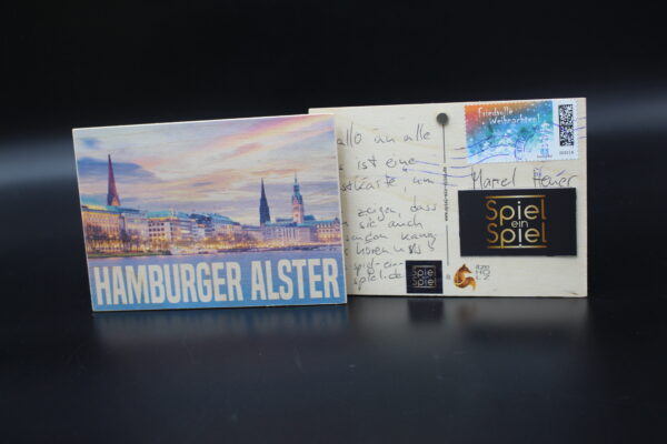 Holzkarte "Hamburg" - Alster – Bild 3