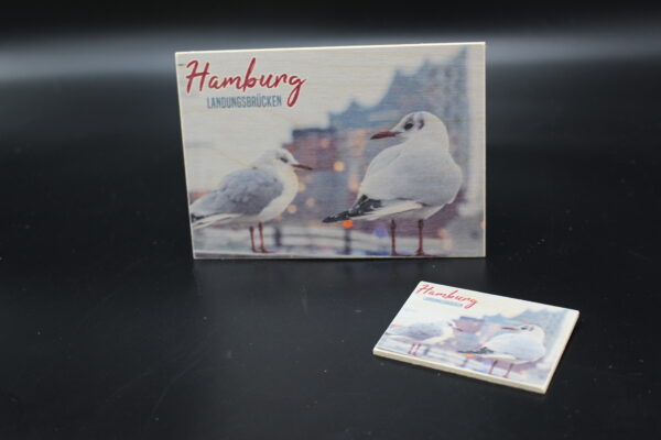 Holzkarte "Hamburg" - Landungsbrücken – Bild 4