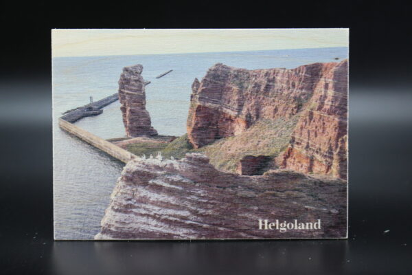 Holzkarte "Helgoland" - Lange Anna