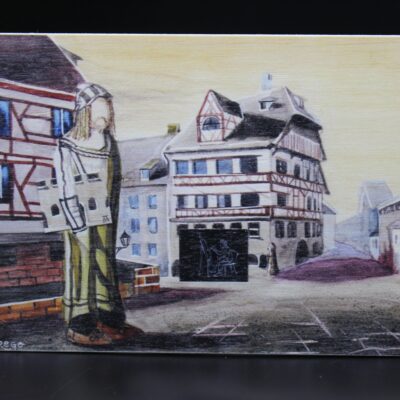 Holzkarte "Nürnberg" - Dürerhaus