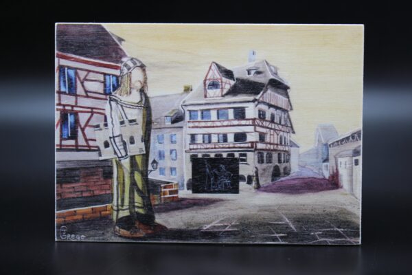 Holzkarte "Nürnberg" - Dürerhaus