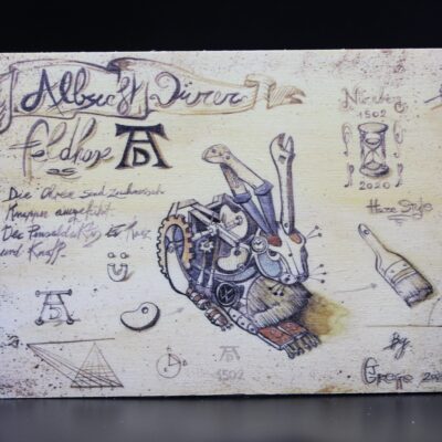 Holzkarte "Nürnberg" - Dürers Hase