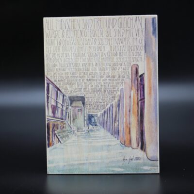 Holzkarte "Nürnberg" - Straße der Menschenrechte