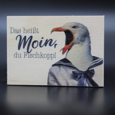 Holzmagnet "Fischkopp"
