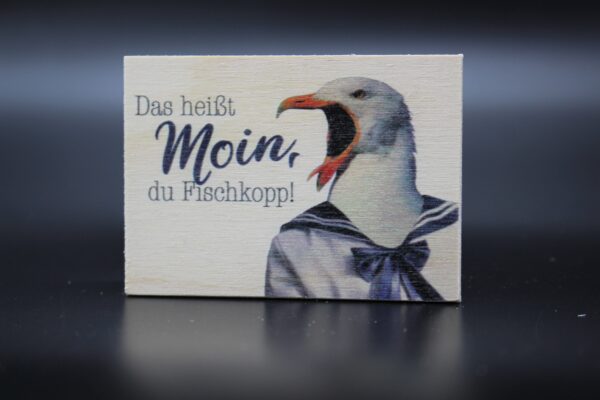 Holzmagnet "Fischkopp"