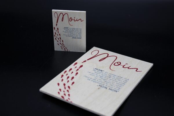 Holzmagnet "Moin" - Definition (hochkant) – Bild 3