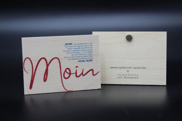 Holzmagnet "Moin" - Definition (quer) – Bild 2