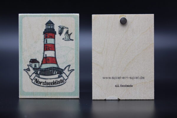 Holzmagnet "Nordseeküste" – Bild 2