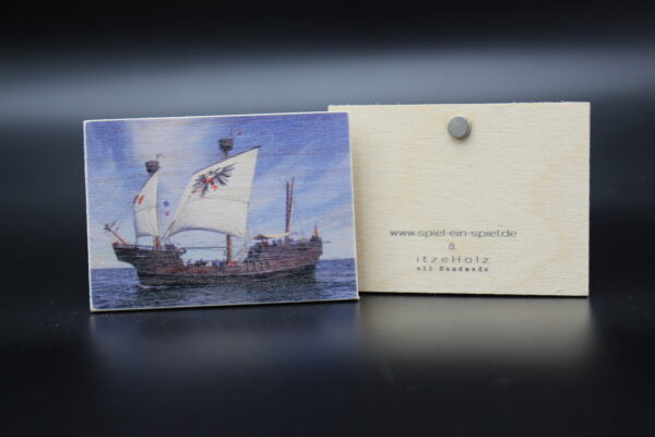 Holzmagnet "Lisa von Lübeck" – Bild 2
