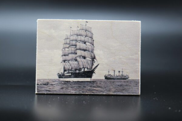 Holzmagnet "Viermastbark PEKING" - historisch
