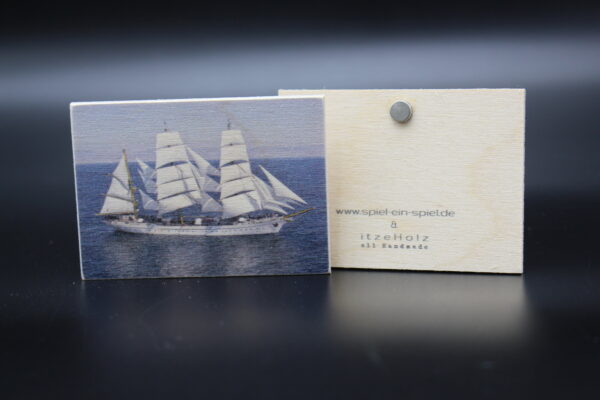 Holzmagnet "SSS Gorch Fock" – Bild 2