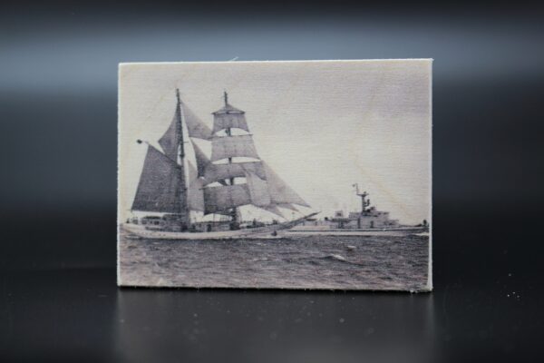 Holzmagnet "SSS Wilhelm Pieck" - historisch