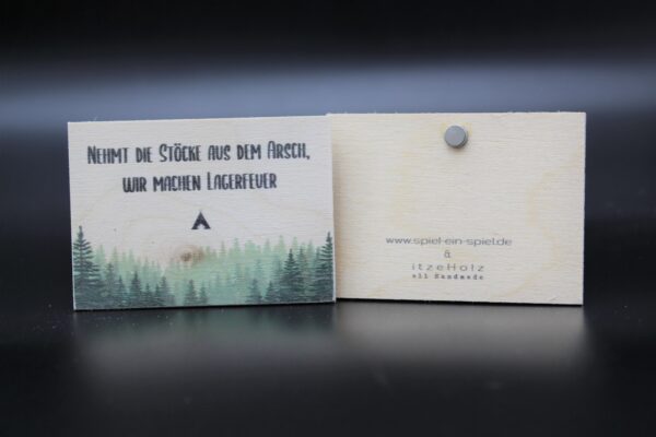 Holzmagnet "Lagerfeuer" – Bild 2