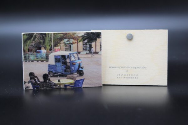Holzmagnet "Aksum" - Bajaj – Bild 2