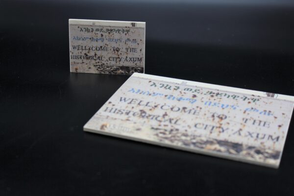 Holzmagnet "Aksum" - Ortsschild – Bild 3