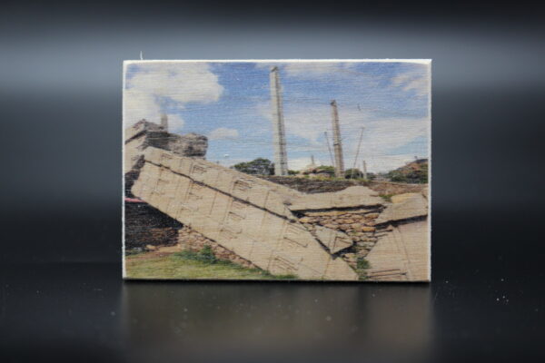 Holzmagnet "Aksum" - Stelenpark