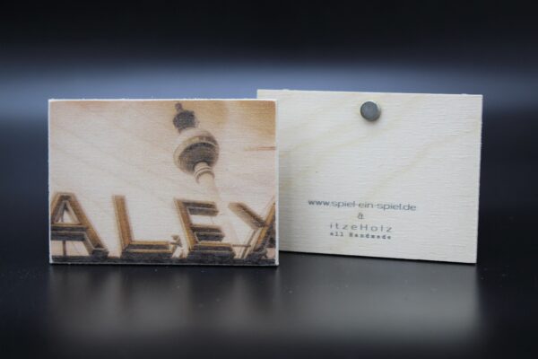 Holzmagnet „Berlin“ – Alexanderplatz – Bild 2