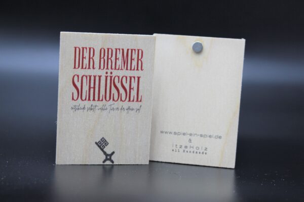 Holzmagnet „Bremen“ – Schlüssel – Bild 2