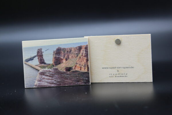 Holzmagnet "Helgoland" - Lange Anna – Bild 2