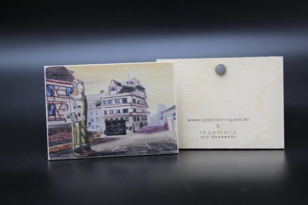 Holzmagnet "Nürnberg" - Dürerhaus – Bild 2