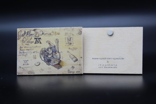 Holzmagnet "Nürnberg" - Dürers Hase – Bild 2