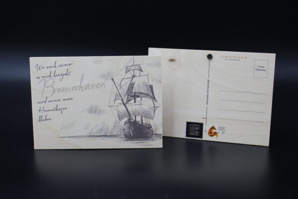 Holzkarte "Bremerhaven" - Heimathafen – Bild 2