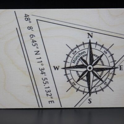 Holzkarte "Nürnberg" - Koordinaten