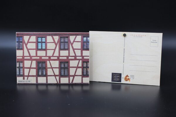 Holzkarte "Nürnberg" - Fachwerk – Bild 2