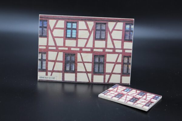 Holzkarte "Nürnberg" - Fachwerk – Bild 4