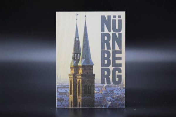 Holzkarte "Nürnberg" - Sebalduskirche